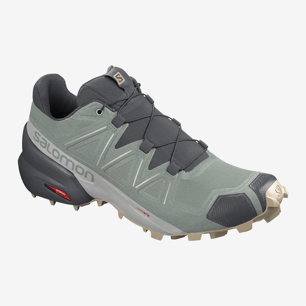 Salomon Trail Løbesko Herre Grøn - SPEEDCROSS 5 (VLQJH-1308)